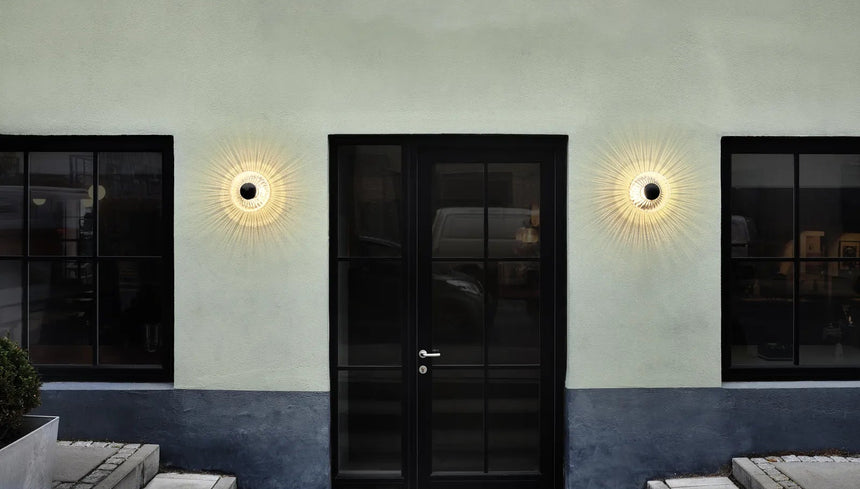 Applique extérieure New Wave Optic - Dimmable - Transparent | Noir