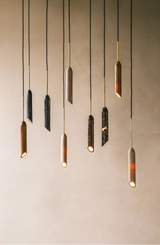 Hanging Lamp Marble Art