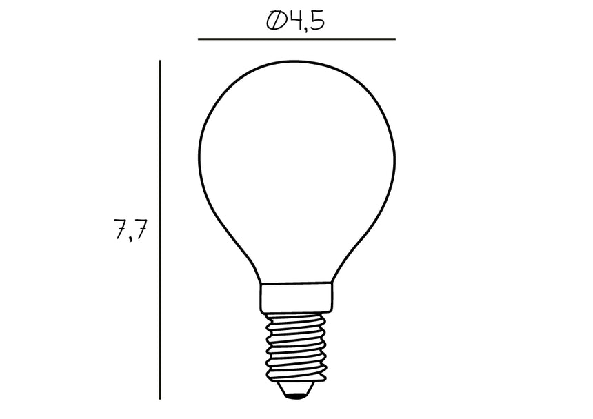 Light Bulb Arbitrary Bulb - Ø45 - Milky - 2.5W