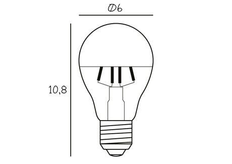 Leuchtmittel Arbitrary Bulb - Ø60 - Crown | Silver - 5W - ZEN ZONE Furniture