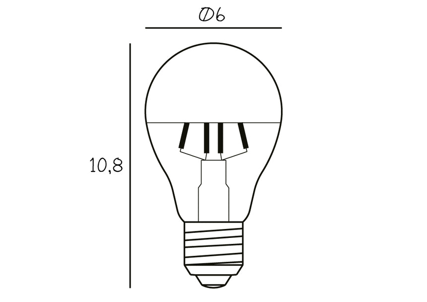 Leuchtmittel Arbitrary Bulb - Ø60 - Crown | Silver - 5W