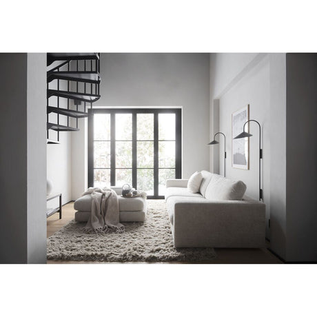 DUNCAN Modulares Sofa Chaise Longue Links Hellgrau 258x150x78cm - ZEN ZONE