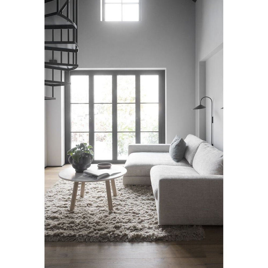 DUNCAN Modulares Sofa Chaise Longue Links Hellgrau 258x150x78cm - ZEN ZONE