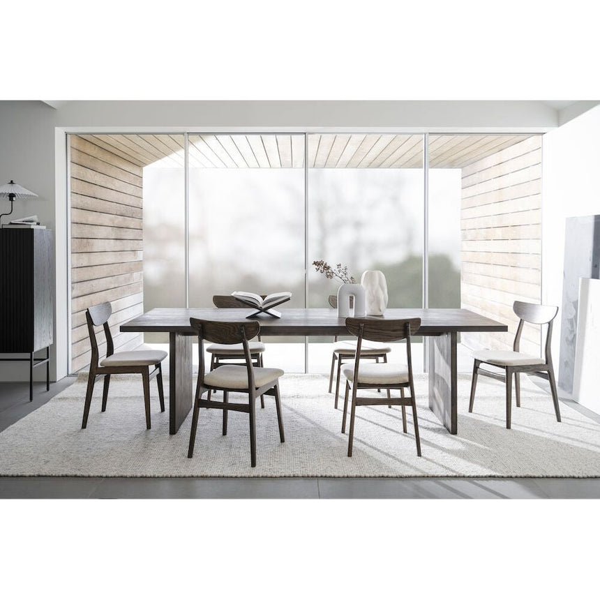 RODHAM Esszimmerstuhl Braun/Beige 44x51x82cm - ZEN ZONE