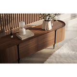 Sideboard ESMAY aus Walnuss, 200×50x78 cm - ZEN ZONE Furniture
