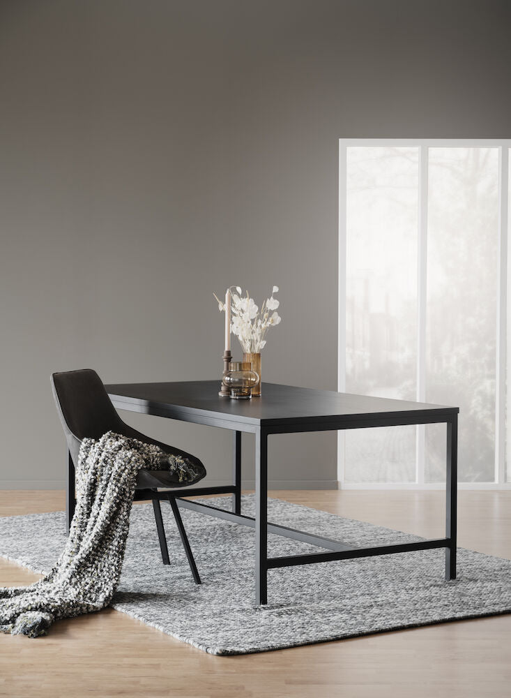 EVERETT Esstisch Schwarz 180x100x75cm - ZEN ZONE