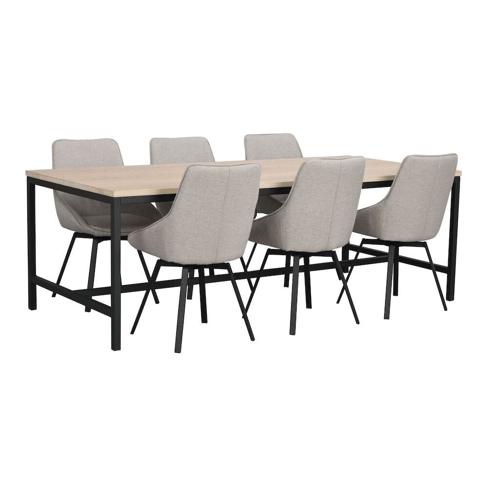 ALISON Esszimmerstuhl Beige/schwarz 51x60x87cm - ZEN ZONE