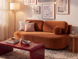 Ravello 3-Sitzer Sofa mit Schlaffunktion, ausklappbar, aus Samt oder Strukturstoff, 202x110 cm