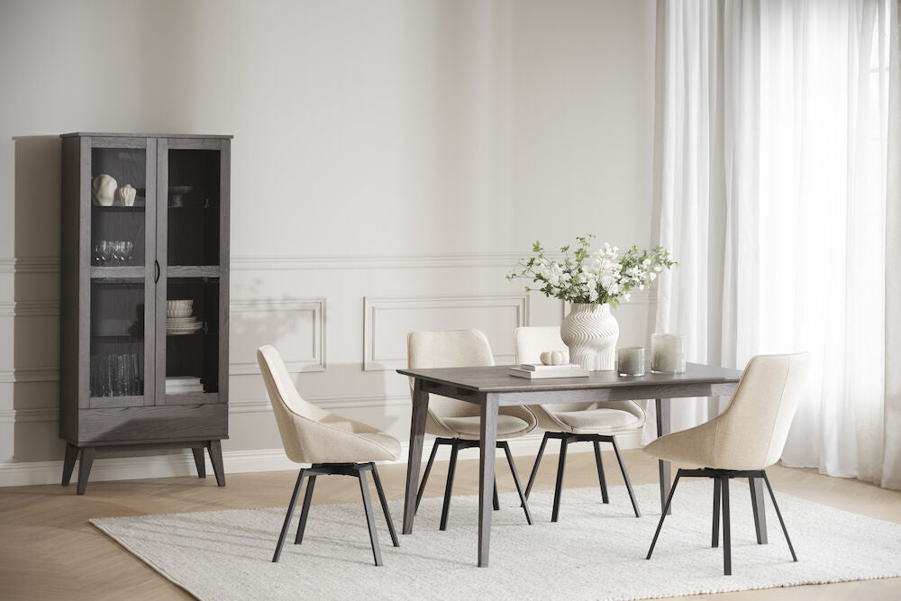 FILIPPA Esstisch Dunkelbraun 140x90x74cm - ZEN ZONE