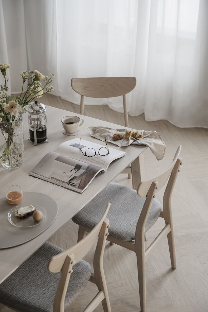 FILIPPA Esstisch Weiß pigmentiert 180x90x74cm - ZEN ZONE