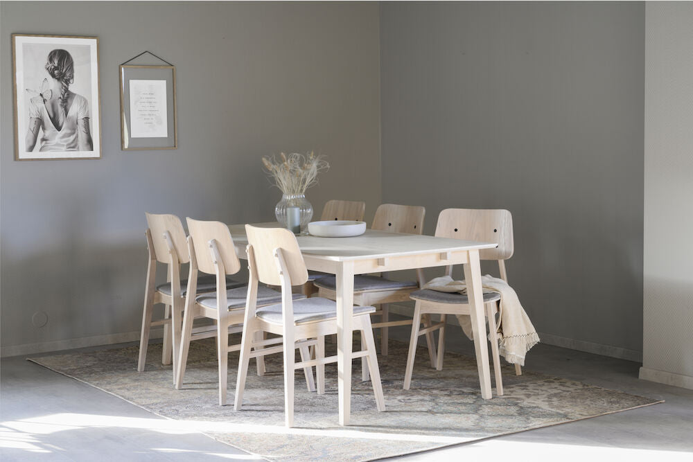 FILIPPA Esstisch Weiß pigmentiert 180x90x74cm - ZEN ZONE