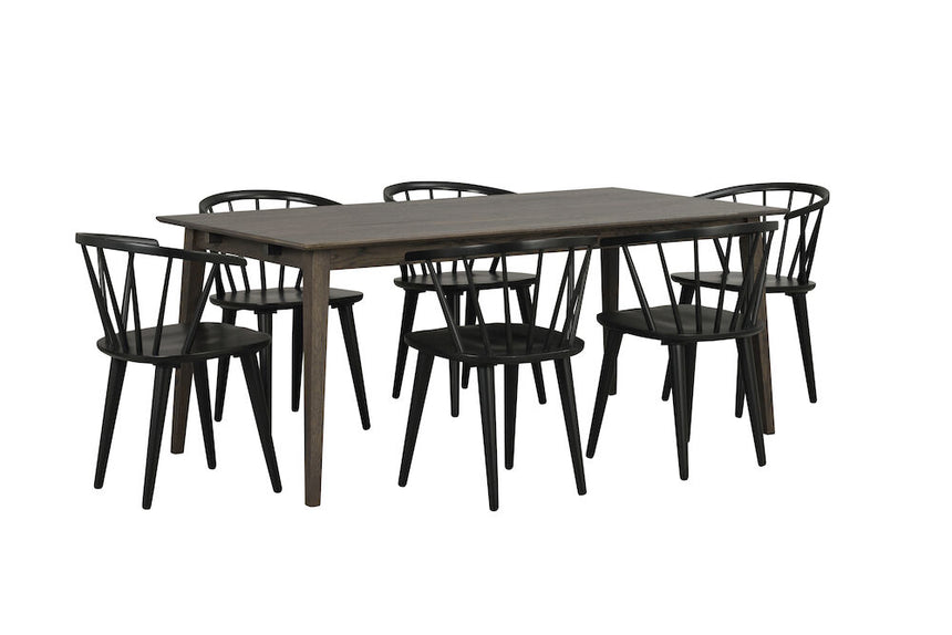 FILIPPA Esstisch Dunkelbraun 180x90x74cm - ZEN ZONE