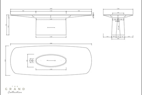 AMALFI Esstisch Rechteckig - ZEN ZONE Furniture