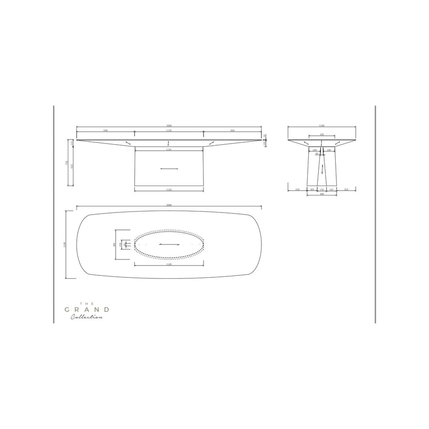 AMALFI Esstisch Rechteckig - ZEN ZONE Furniture