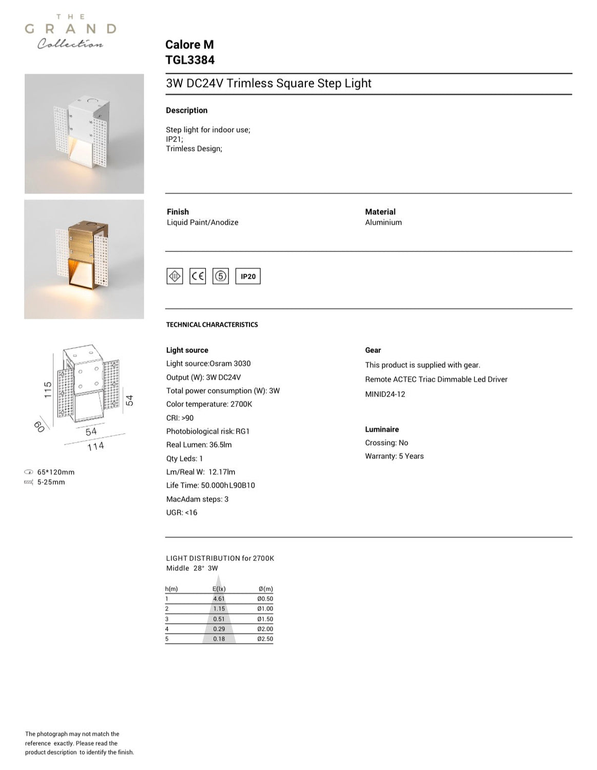 CALORE Einbauwandleuchte - ZEN ZONE Furniture