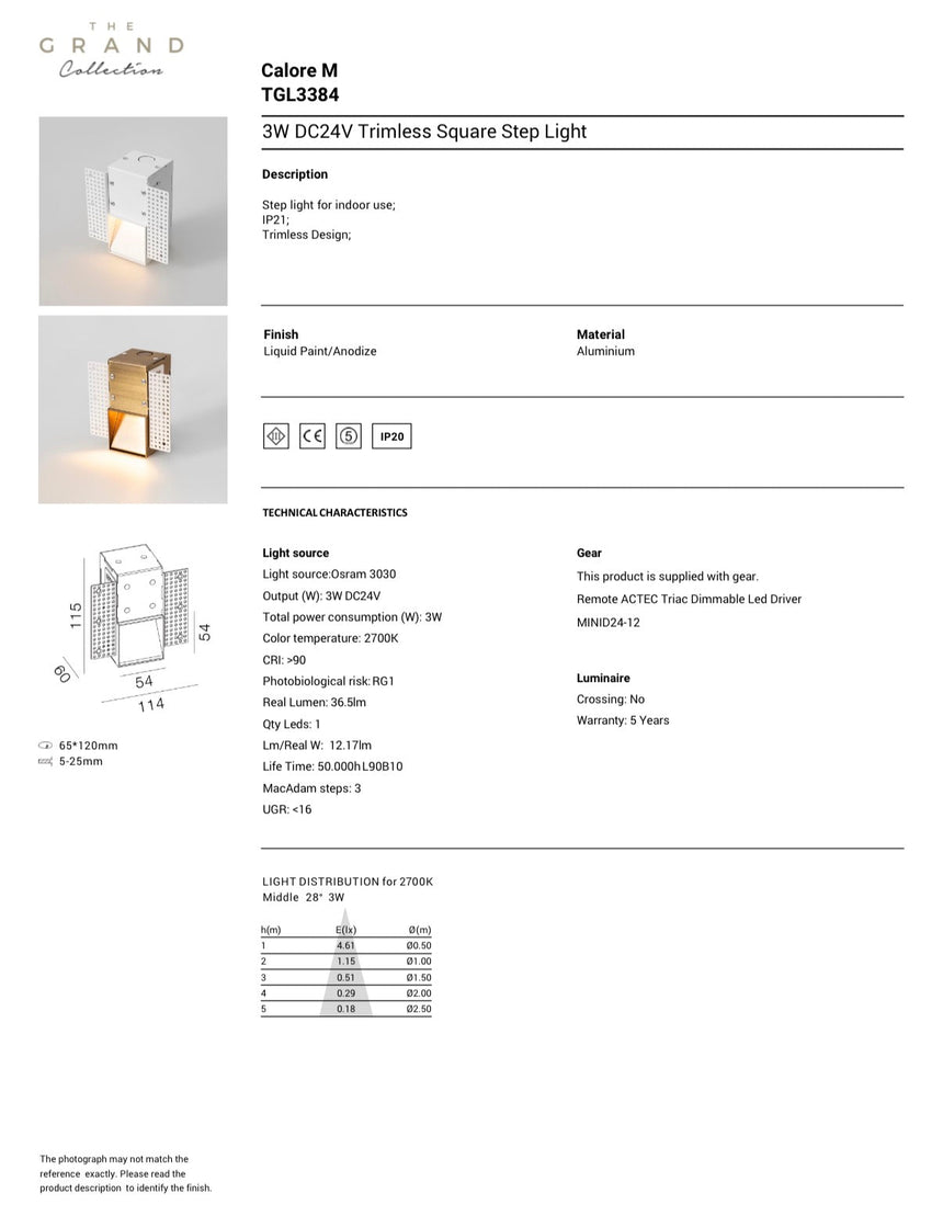 CALORE Einbauwandleuchte - ZEN ZONE Furniture
