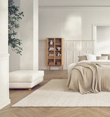 Cana Highboard tall, made of oak, oiled, 82x40 cm
