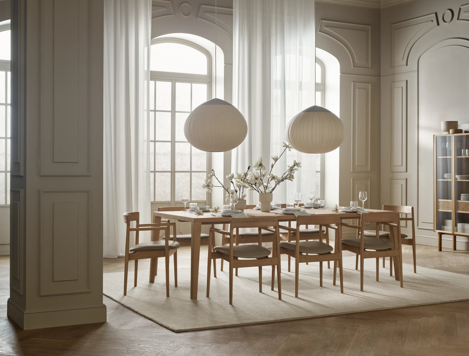 Graceful Esstisch aus massiver Eiche 180 x 95 cm - 30 mm - ZEN ZONE Furniture