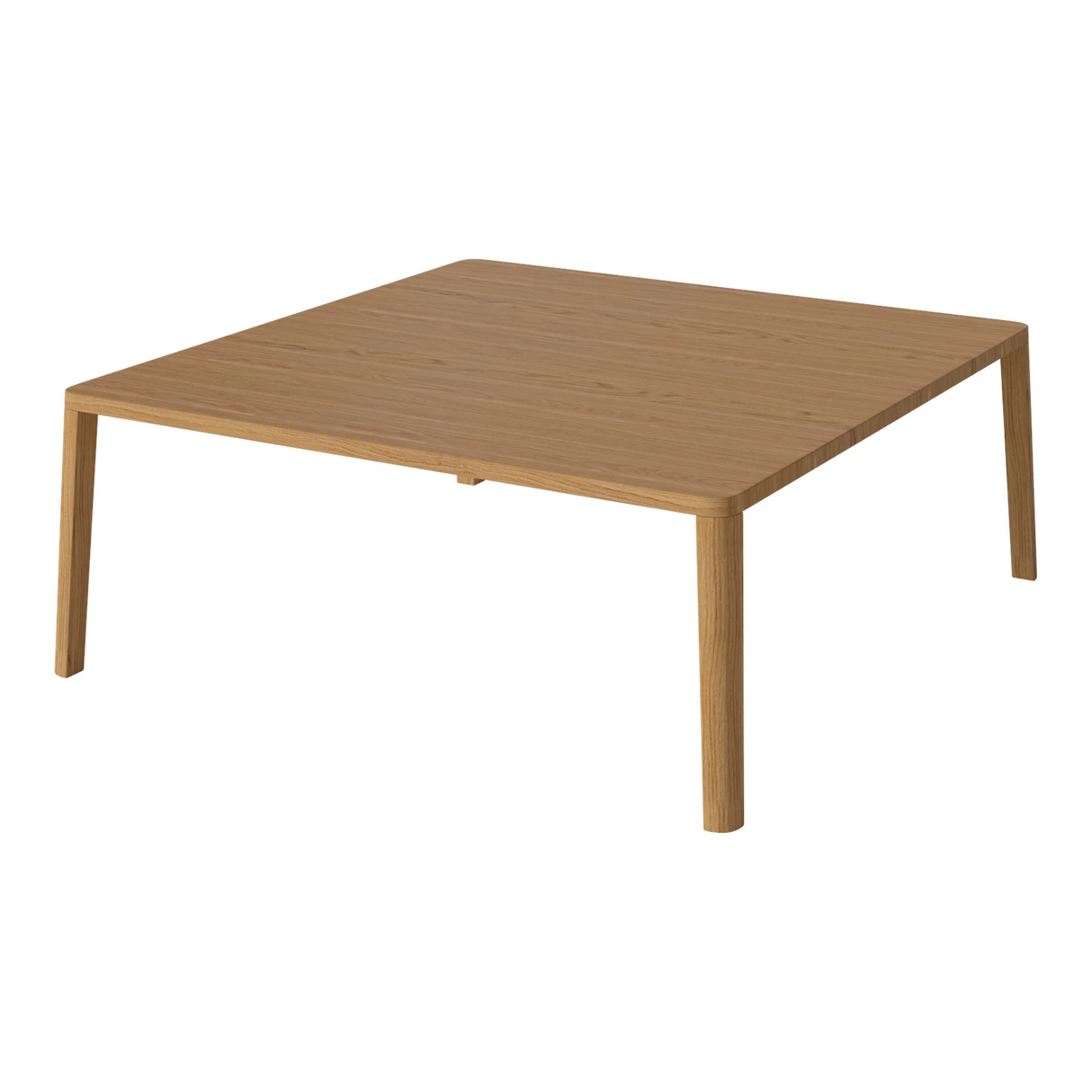 Table basse gracieuse en chêne massif 110 x 110, H42 cm