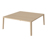 Table basse gracieuse en chêne massif 110 x 110, H42 cm