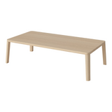 Table basse gracieuse en chêne massif 120 x 60, H32 cm