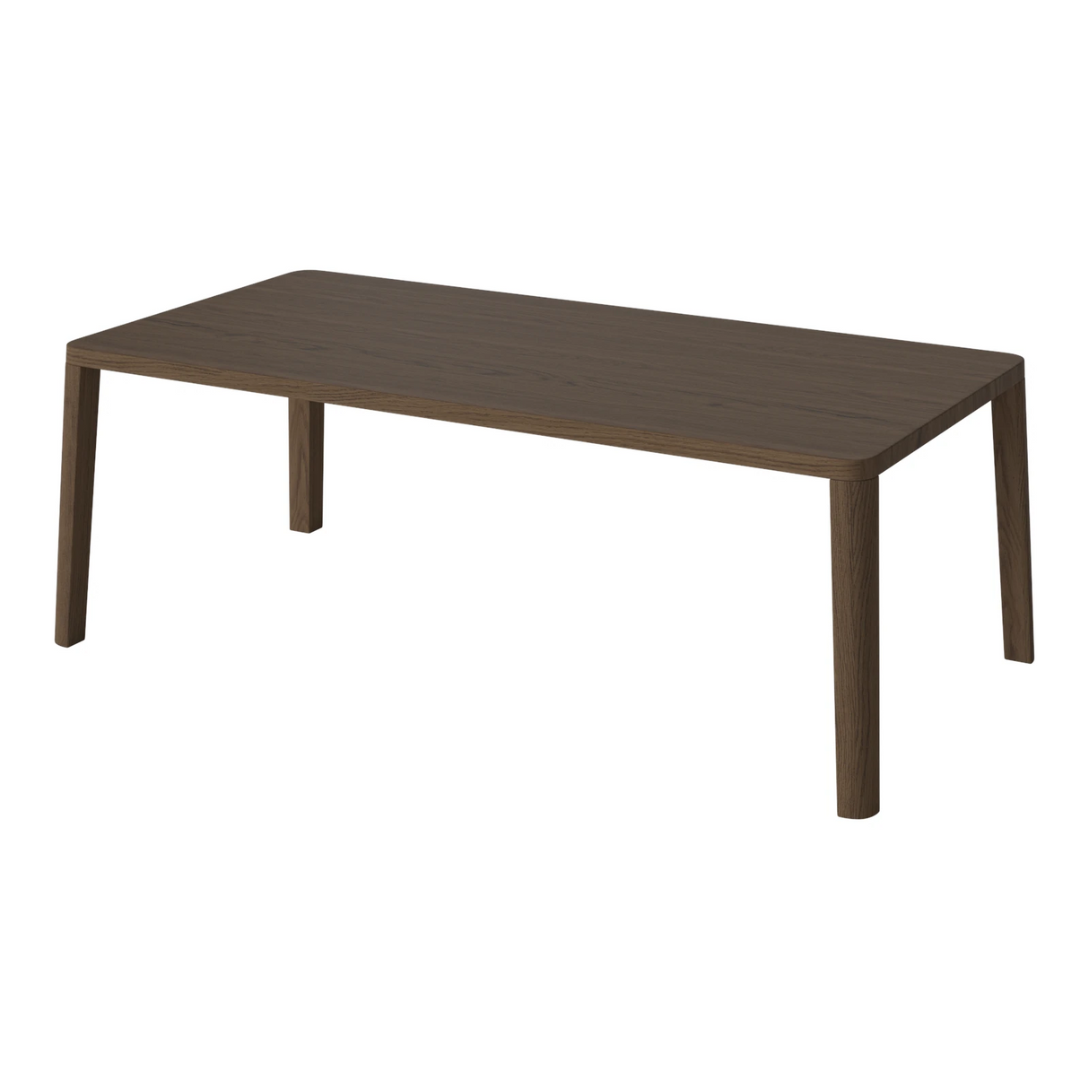 Table basse gracieuse en chêne massif 120 x 60, H42 cm