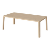 Table basse gracieuse en chêne massif 120 x 60, H42 cm