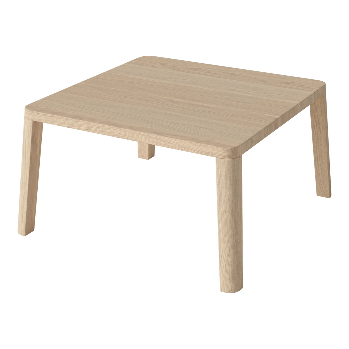 Table basse gracieuse en chêne massif 60 x 60, H32 cm