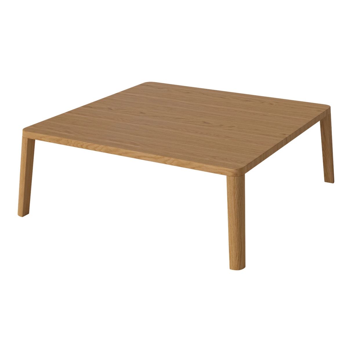 Table basse gracieuse en chêne massif 90 x 90 x H32 cm