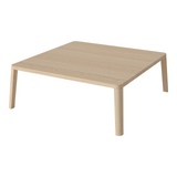 Table basse gracieuse en chêne massif 90 x 90 x H32 cm