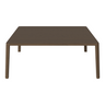 Table basse gracieuse en chêne massif 110 x 110, H42 cm