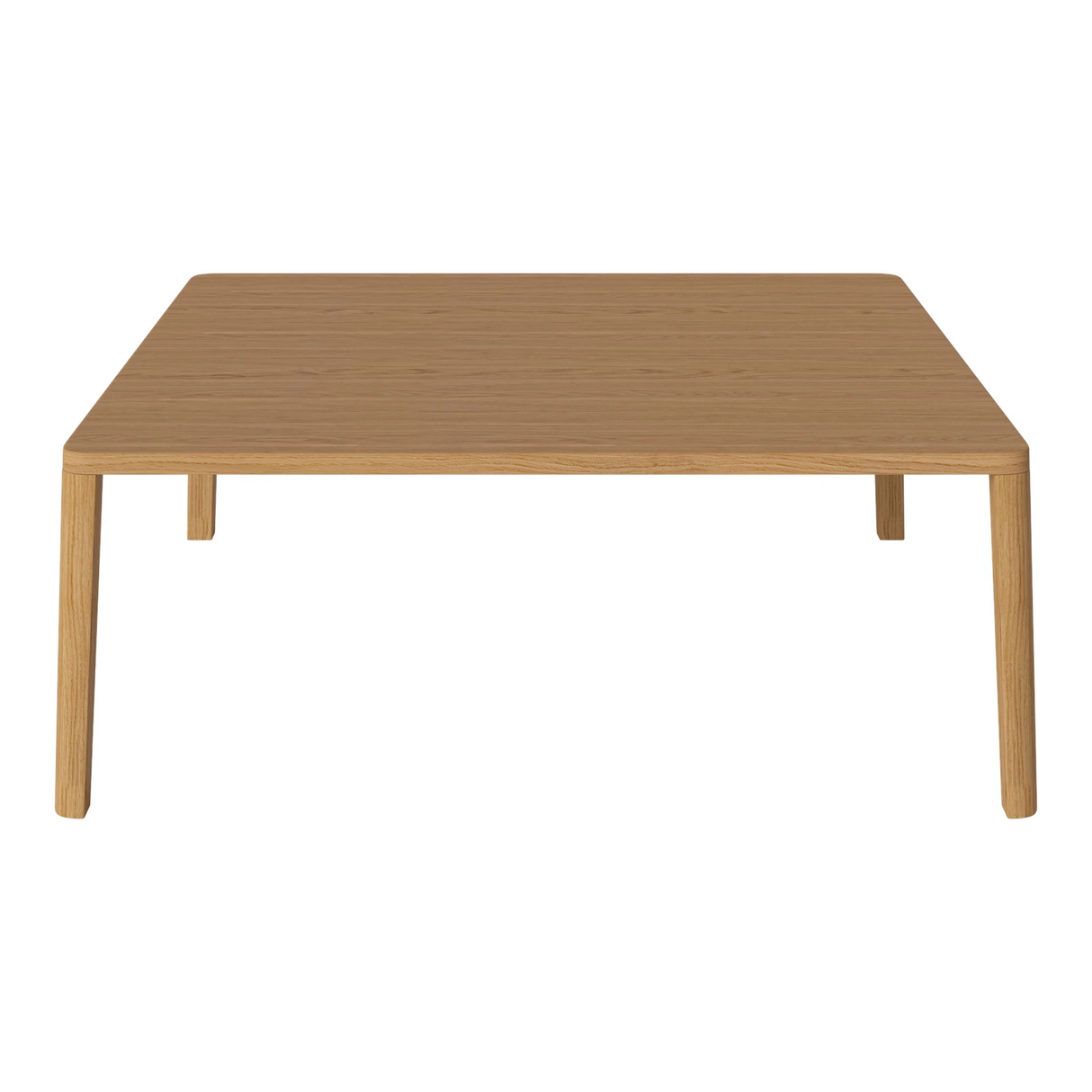 Table basse gracieuse en chêne massif 110 x 110, H42 cm