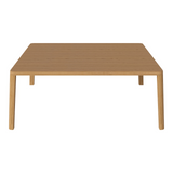 Table basse gracieuse en chêne massif 110 x 110, H42 cm