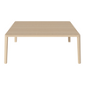 Table basse gracieuse en chêne massif 110 x 110, H42 cm