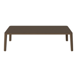 Table basse gracieuse en chêne massif 120 x 60, H32 cm