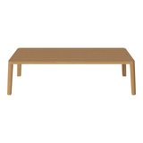 Table basse gracieuse en chêne massif 120 x 60, H32 cm