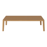 Table basse gracieuse en chêne massif 120 x 60, H32 cm