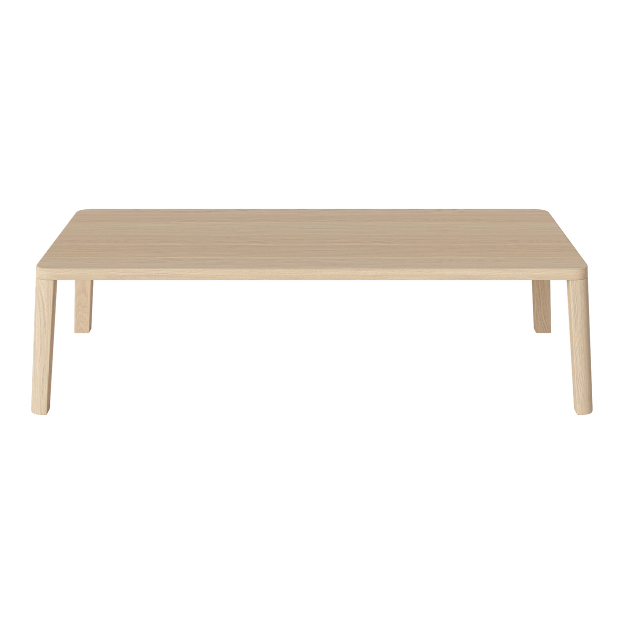 Table basse gracieuse en chêne massif 120 x 60, H32 cm