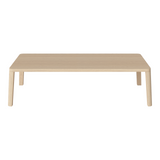 Table basse gracieuse en chêne massif 120 x 60, H32 cm
