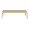 Table basse gracieuse en chêne massif 120 x 60, H32 cm