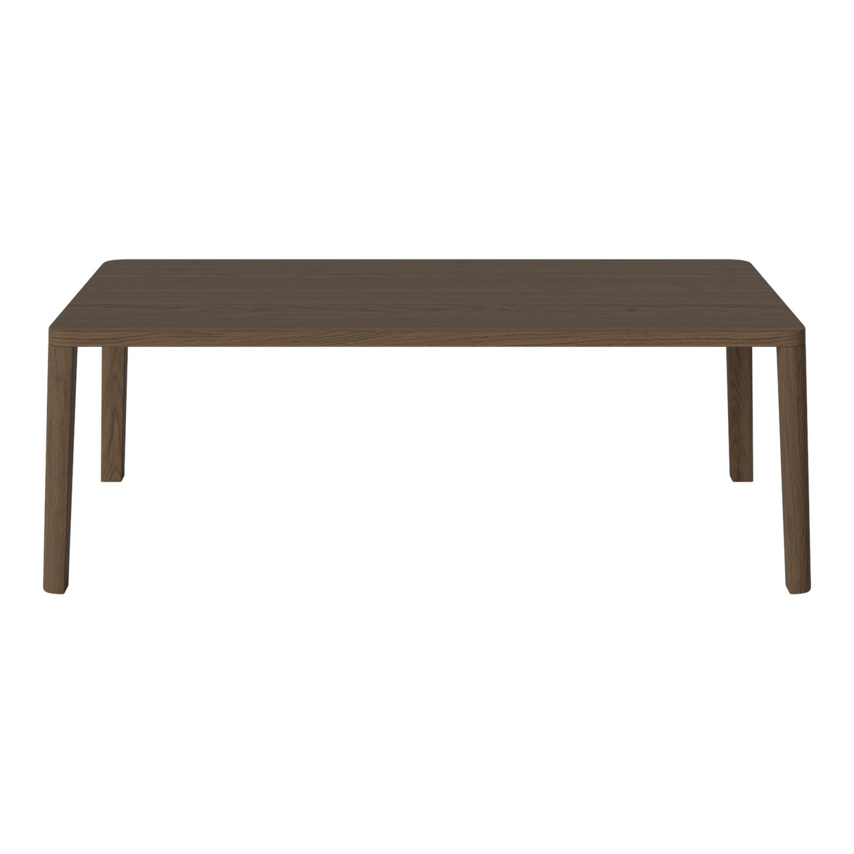 Table basse gracieuse en chêne massif 120 x 60, H42 cm
