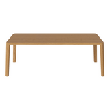 Table basse gracieuse en chêne massif 120 x 60, H42 cm