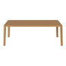 Table basse gracieuse en chêne massif 120 x 60, H42 cm