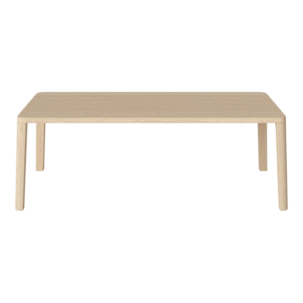 Table basse gracieuse en chêne massif 120 x 60, H42 cm