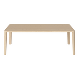 Table basse gracieuse en chêne massif 120 x 60, H42 cm