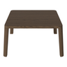 Table basse gracieuse en chêne massif 60 x 60, H32 cm