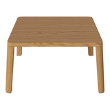 Table basse gracieuse en chêne massif 60 x 60, H32 cm
