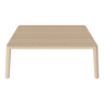 Table basse gracieuse en chêne massif 90 x 90 x H32 cm