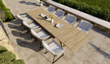 ESTA Gartenstuhl aus Aluminium Leinen geflechtet - ZEN ZONE Furniture