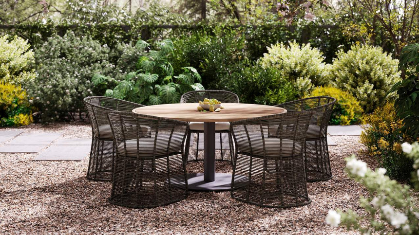 Venice Gartentisch aus Teakholz und Aluminium 160x160 cm - ZEN ZONE Furniture
